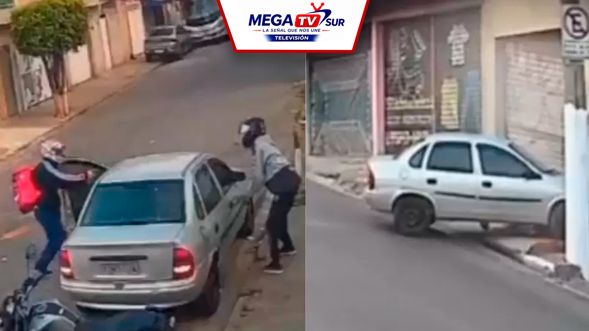 Conductor atropella a dos presuntos delincuentes tras sufrir un asalto