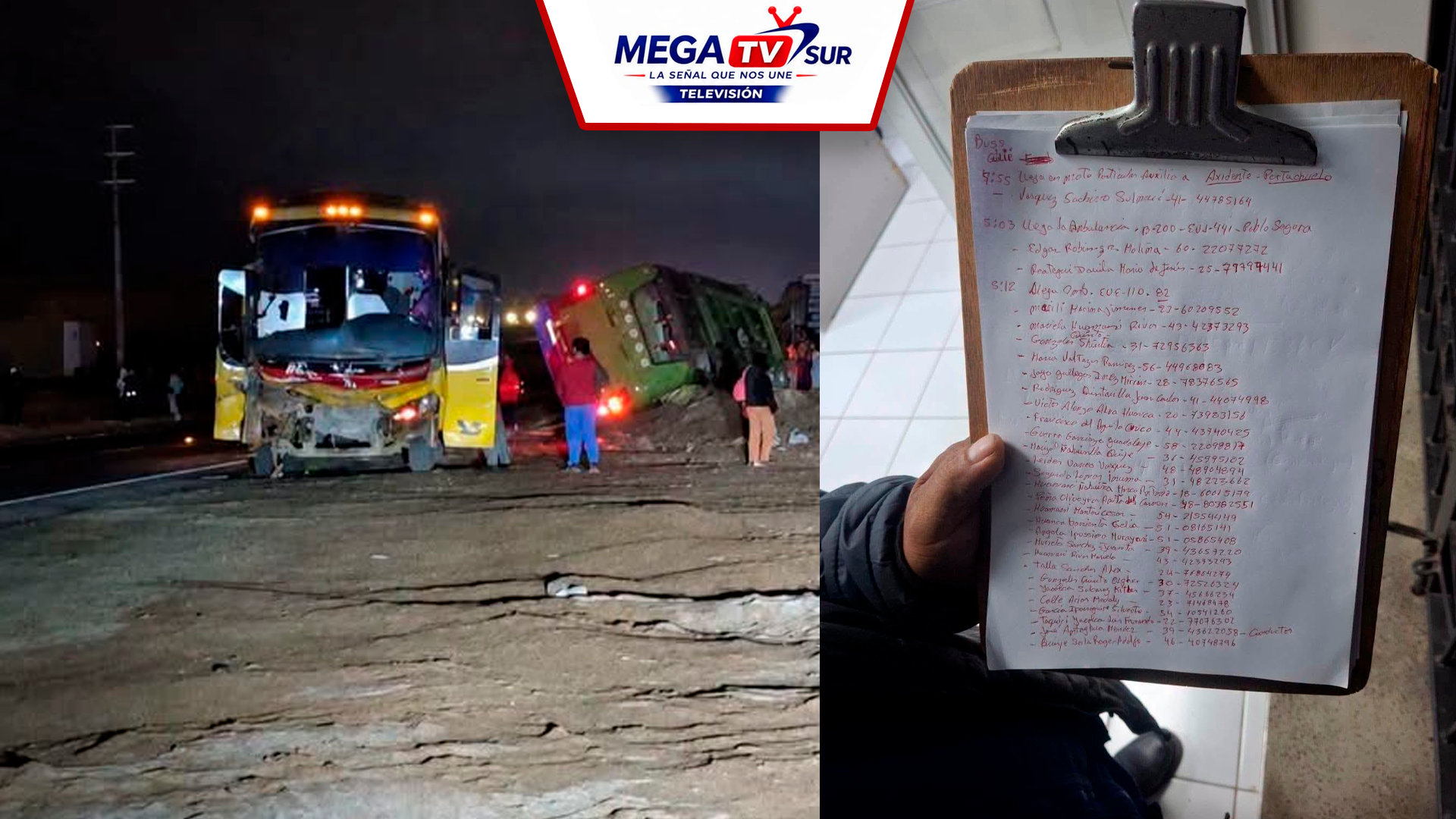 Choque entre dos buses de trabajadores deja 31 heridos en Nasca