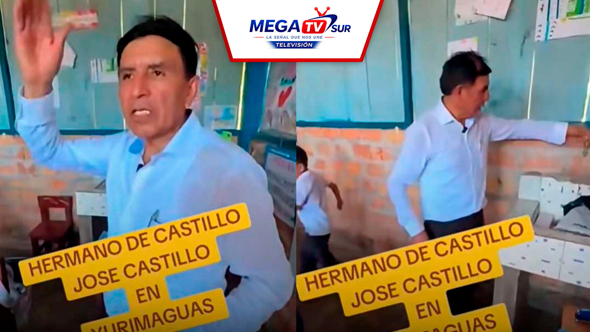 José Mercedes Castillo cuestiona estado de colegio en Yurimaguas